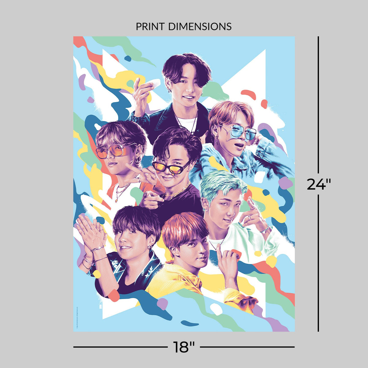 BTS: Dynamite Art Print