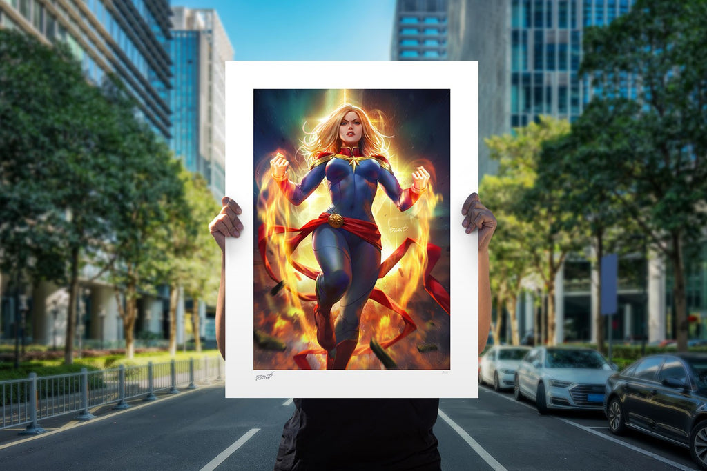 Captain Marvel Art Print