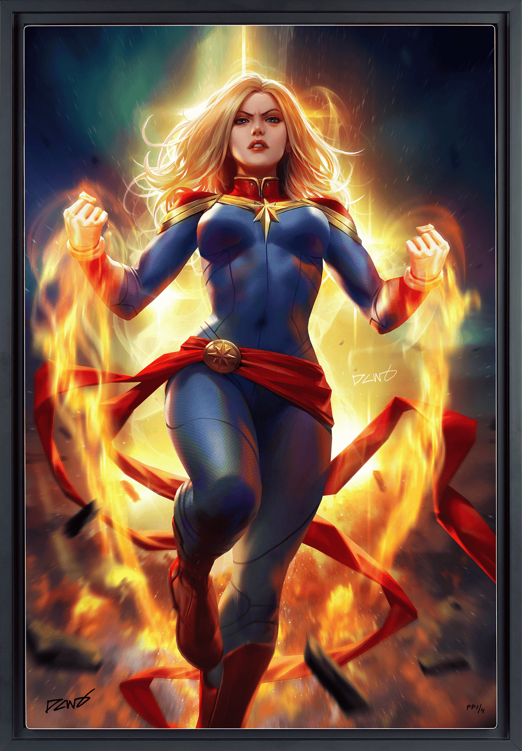 Captain Marvel Art Print