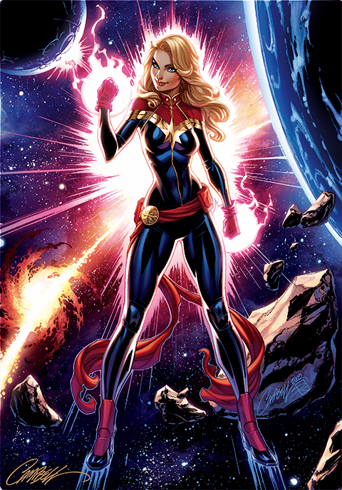 Captain Marvel Art Print