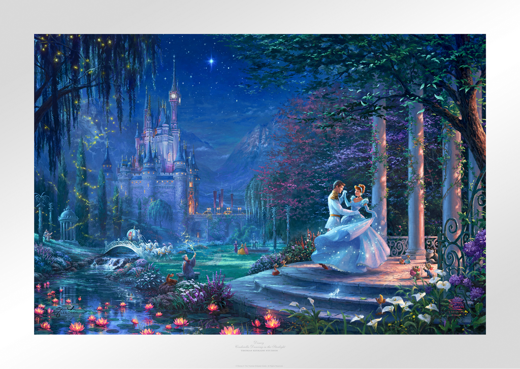 Cinderella Dancing in the Starlight Disney & Pixar Cinderella Prince Charming Art Print