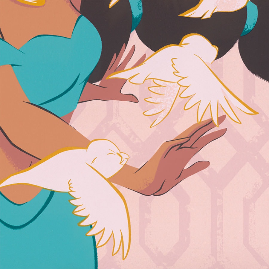 Aladdin Disney Princess Jasmine Art Print