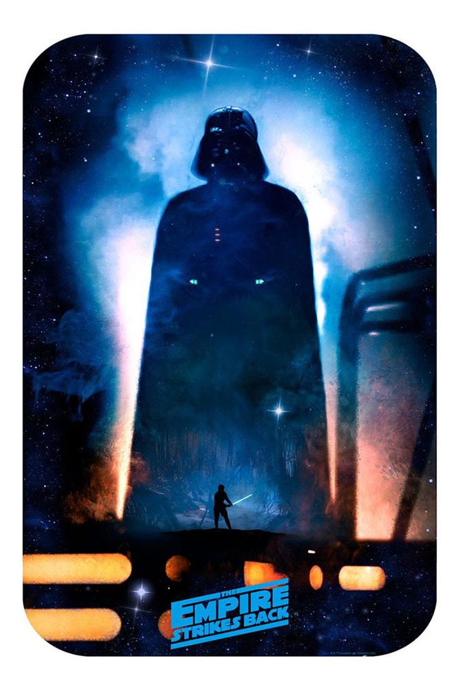 Dark Night Star Wars Darth Vader Luke Skywalker Art Print