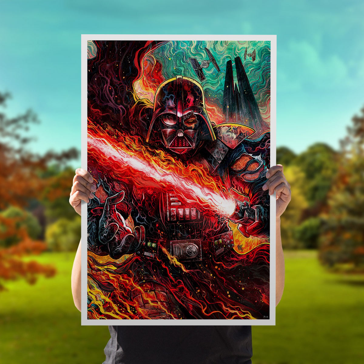 Darth Vader: Dark Lord's Fury Star Wars Art Print