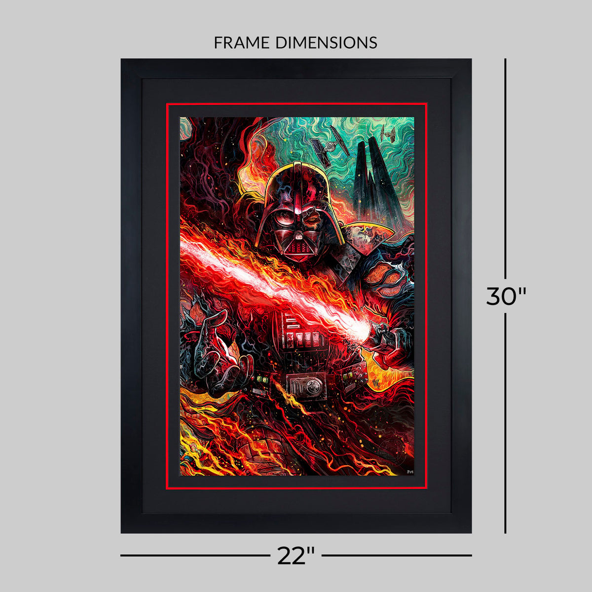 Darth Vader: Dark Lord's Fury Star Wars Art Print