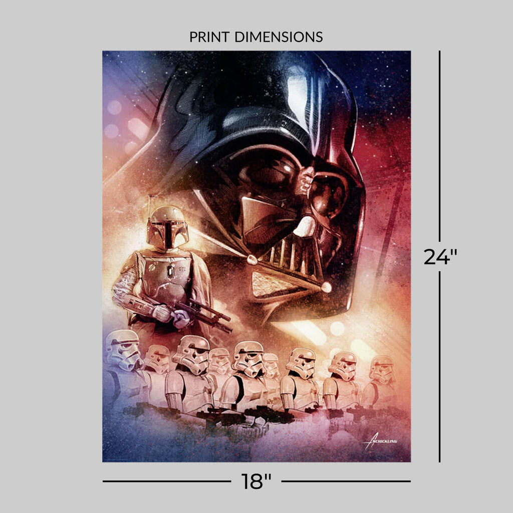 Darth Vader's Forces Star Wars Art Print