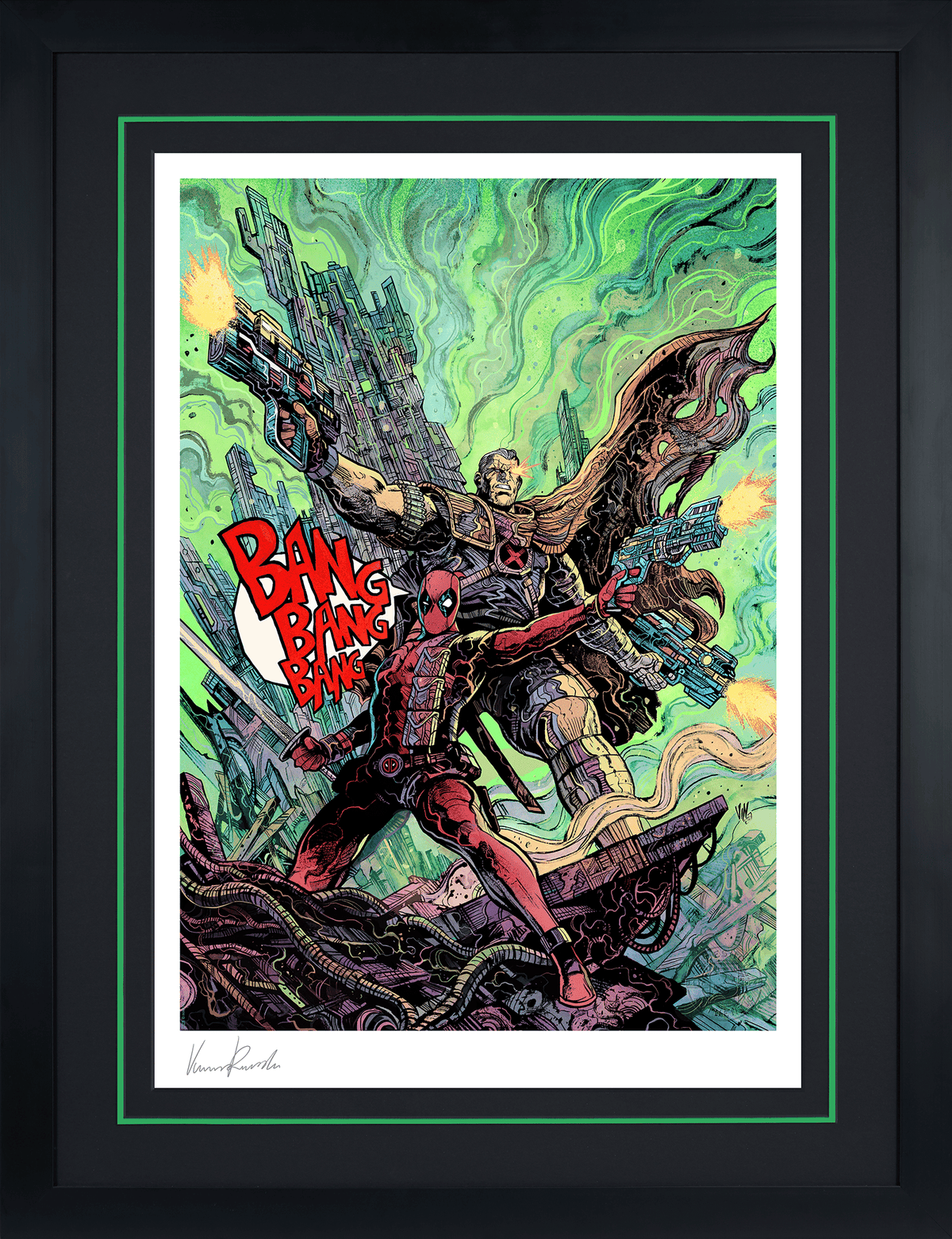 Deadpool & Cable Marvel Cable Deadpool Art Print