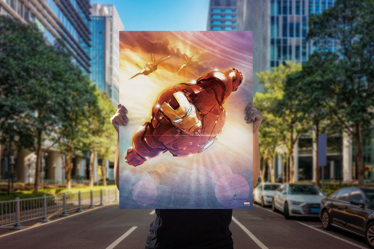 Direct Flight Marvel Iron Man Art Print