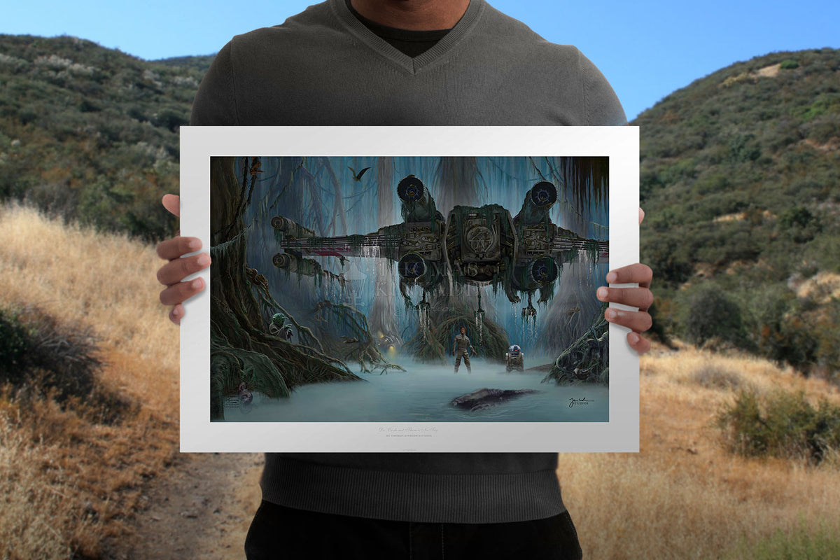 Do. Or do not. There is no try. Star Wars Luke Skywalker Yoda Art Print