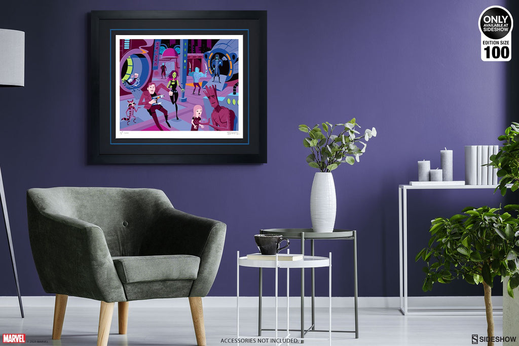 Downtown Knowhere Marvel Guardians of the Galaxy Art Print