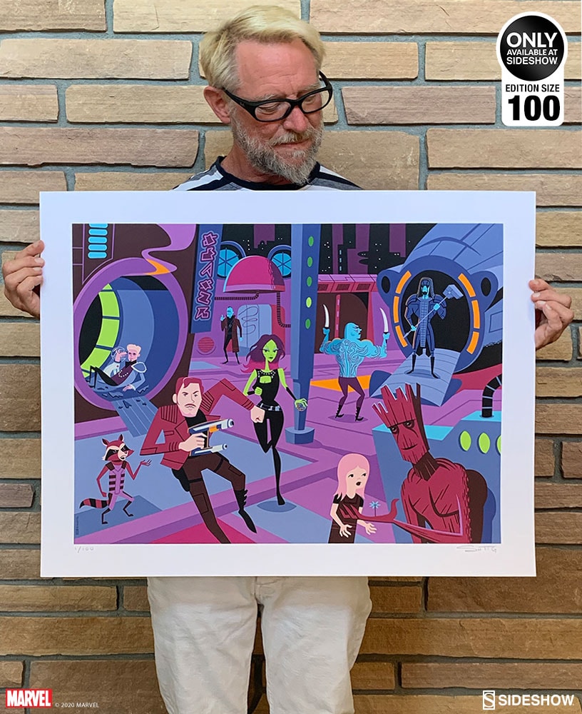 Downtown Knowhere Marvel Guardians of the Galaxy Art Print