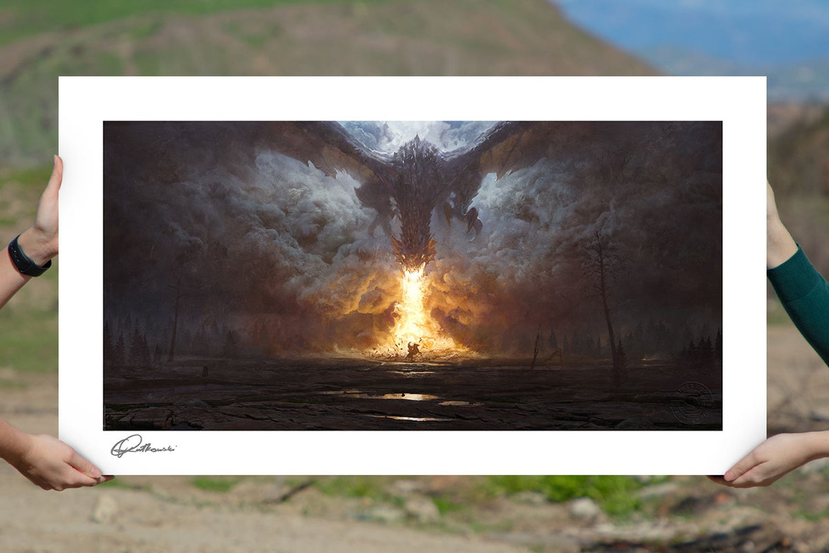 Dragon's Breath Greg Rutkowski Art Print