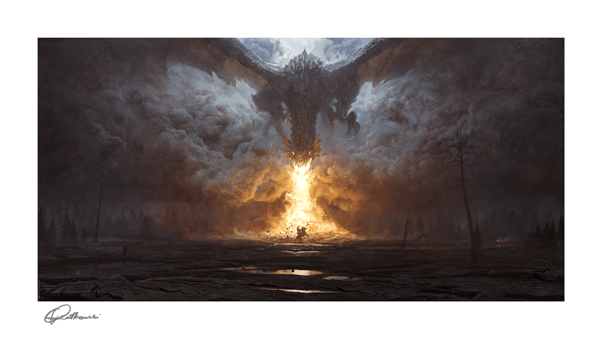 Dragon's Breath Greg Rutkowski Art Print