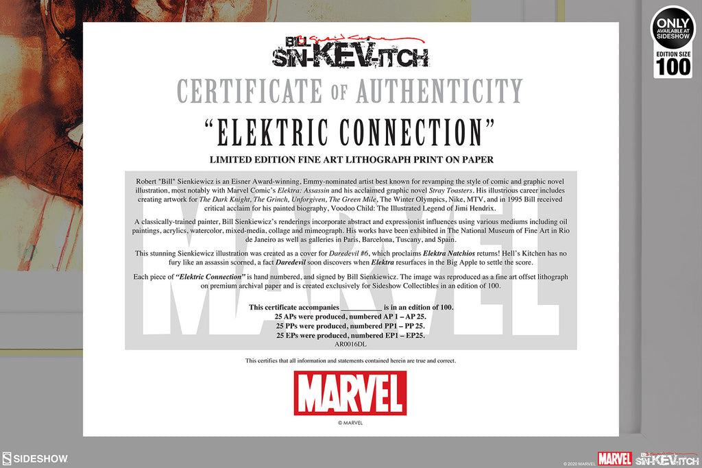 Elektric Connection Marvel Art Print