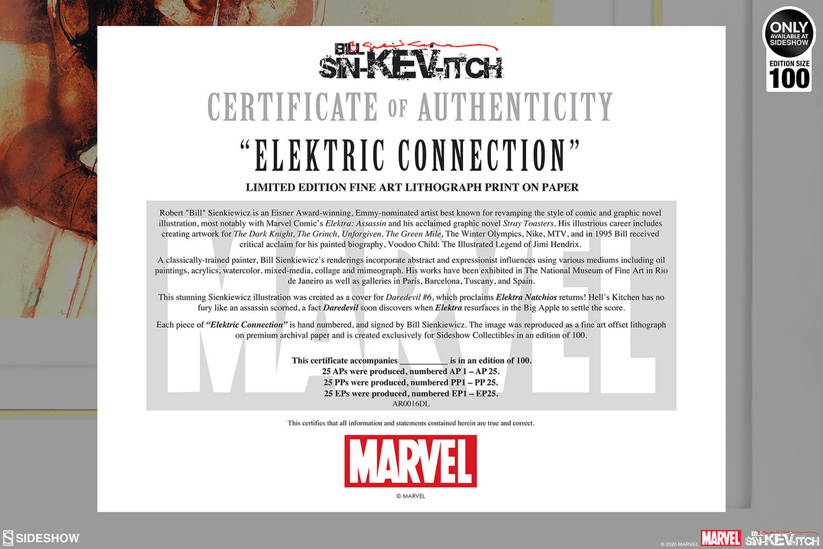 Elektric Connection Marvel Art Print