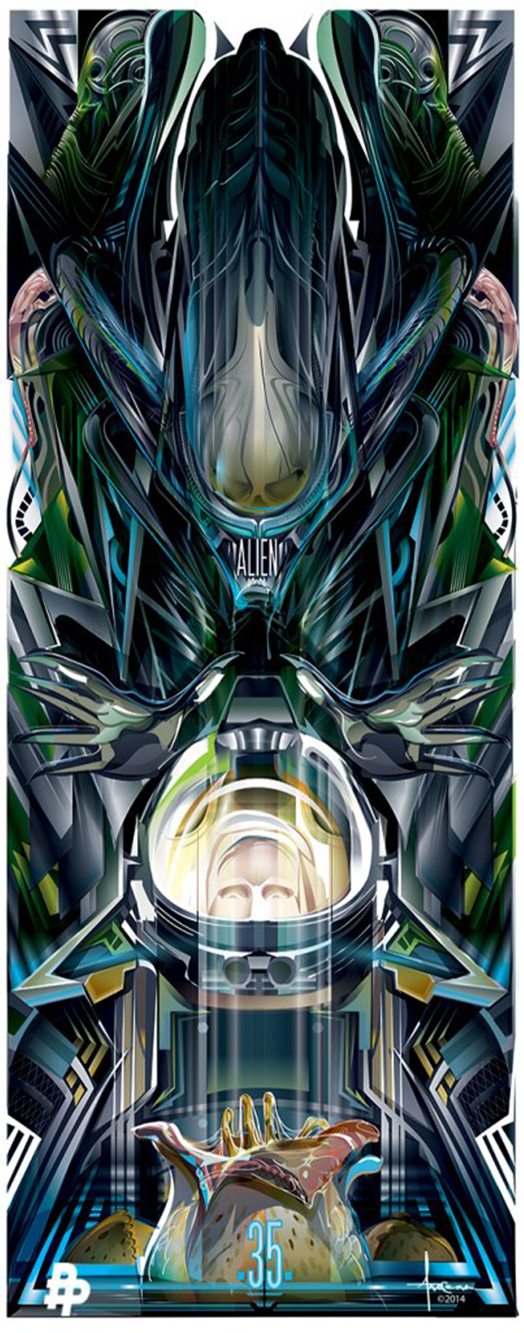 Evo Alien Art Print