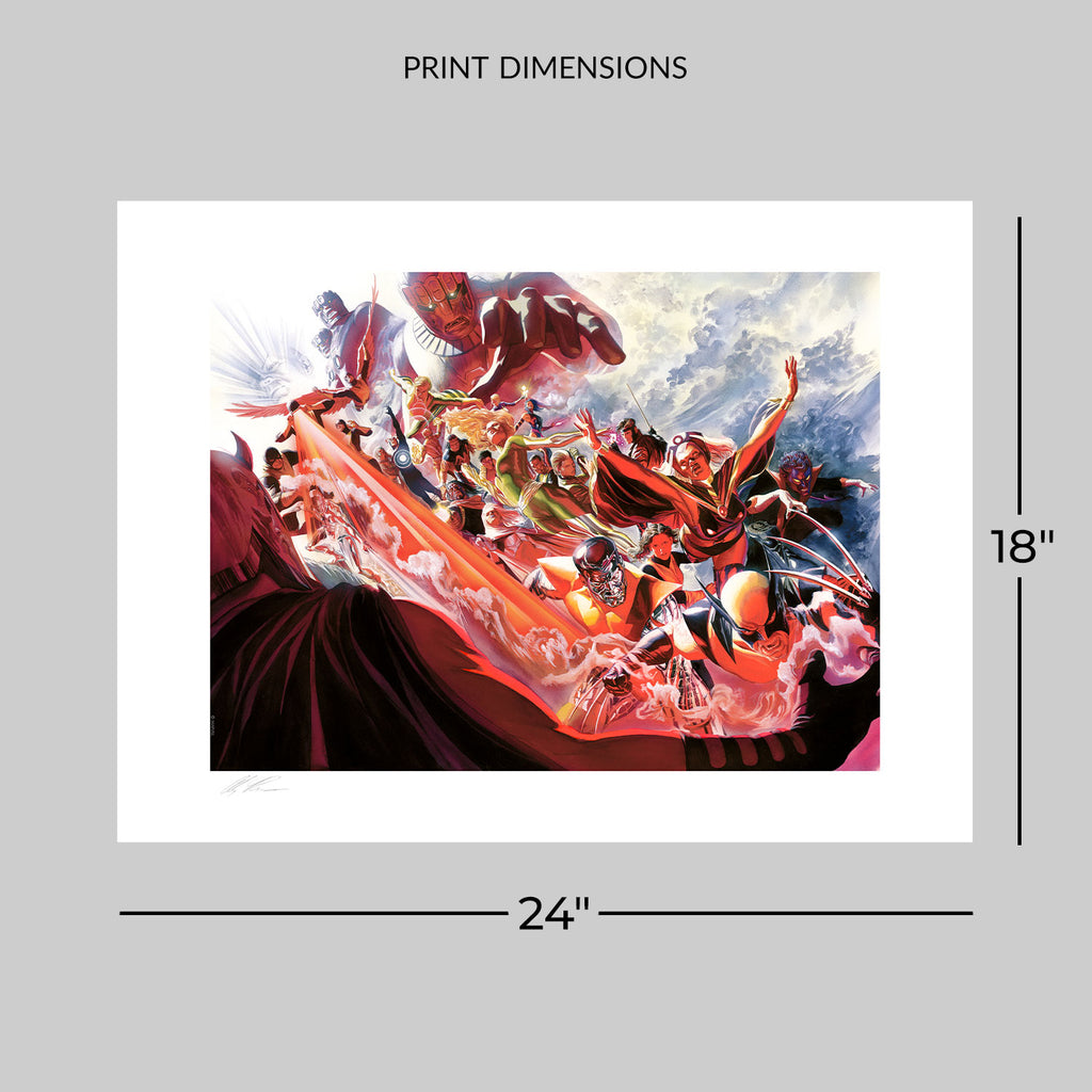 Evolution Marvel Art Print