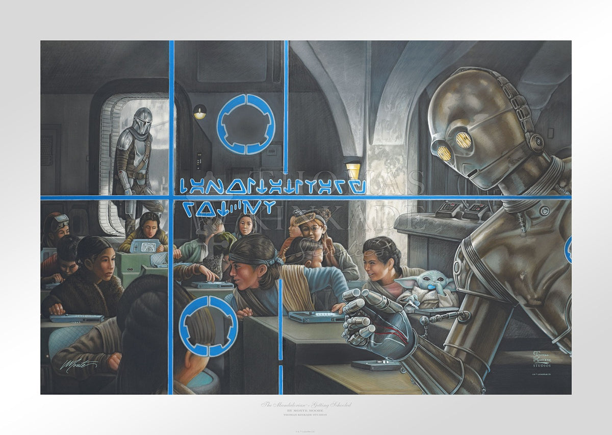 Getting Schooled Star Wars The Mandalorian Grogu Art Print