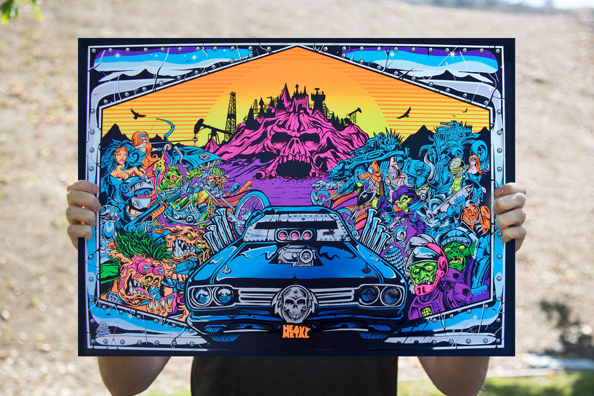 Heavy Metal ‘Burning Chrome’ Art Print