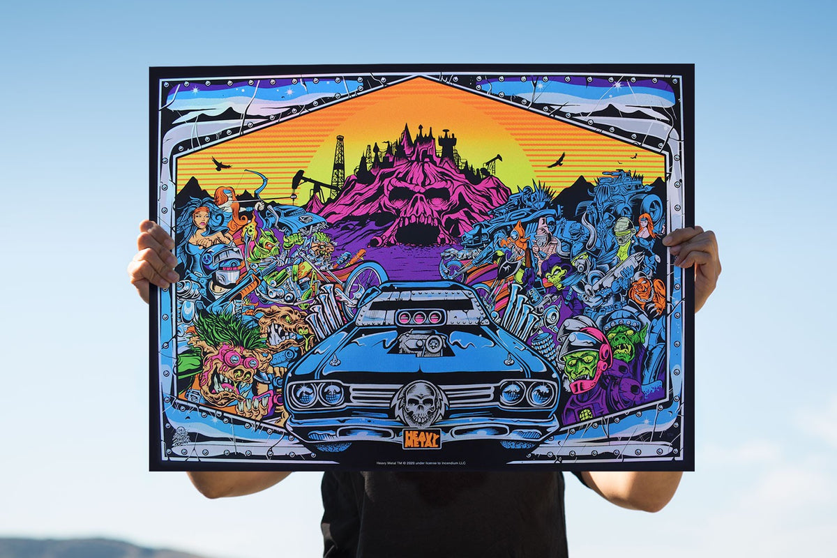 Heavy Metal ‘Burning Chrome’ Art Print