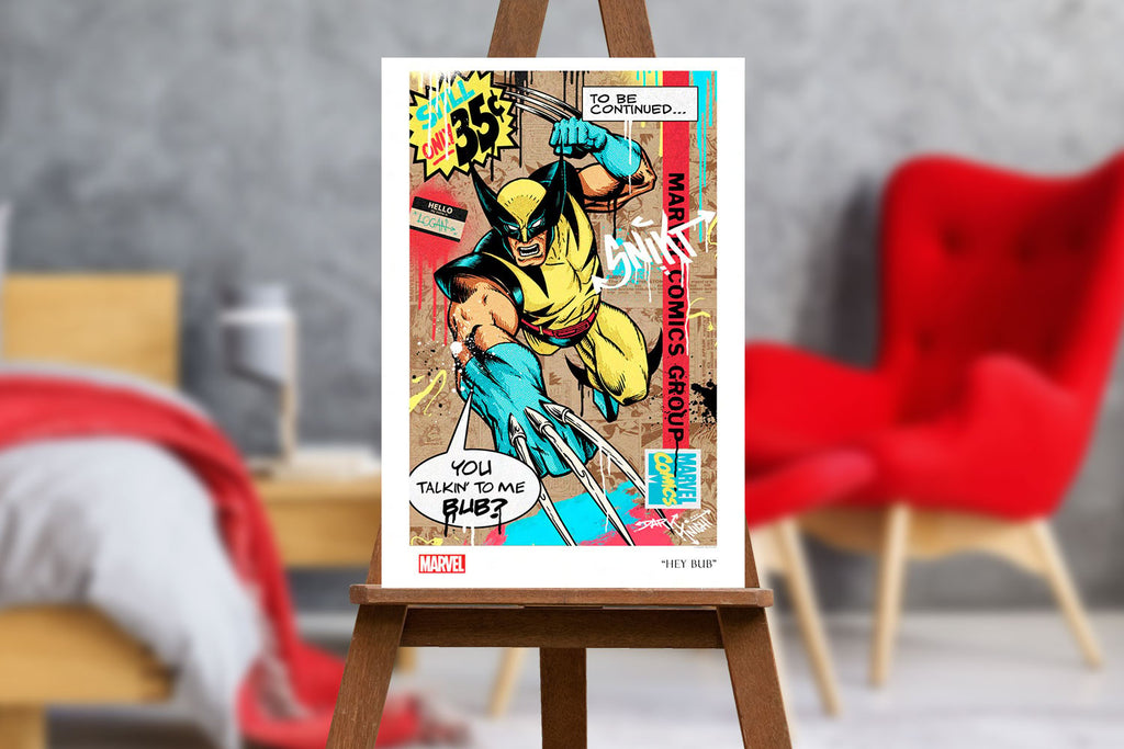 Hey Bub Marvel Wolverine Art Print