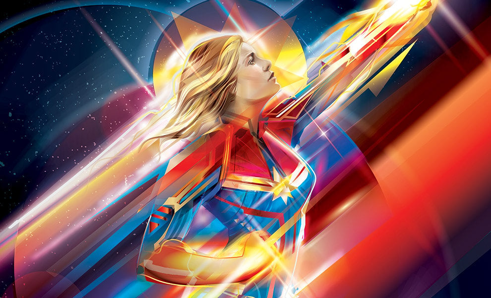 Higher, Further, Faster Marvel Captain Marvel Art Print