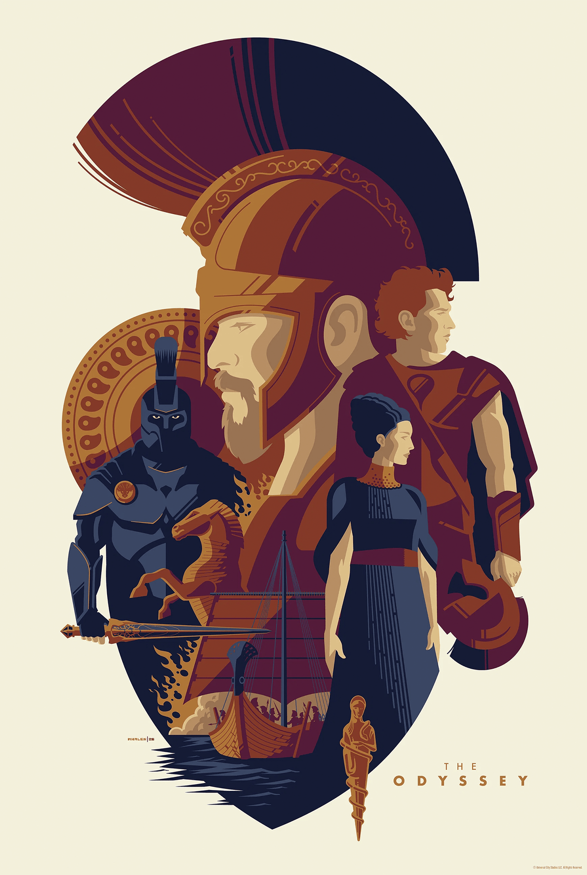 The Odyssey (By Tom Whalen) Movie Poster