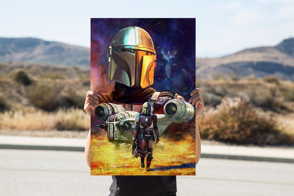 Hunter and Prey Star Wars The Mandalorian Art Print