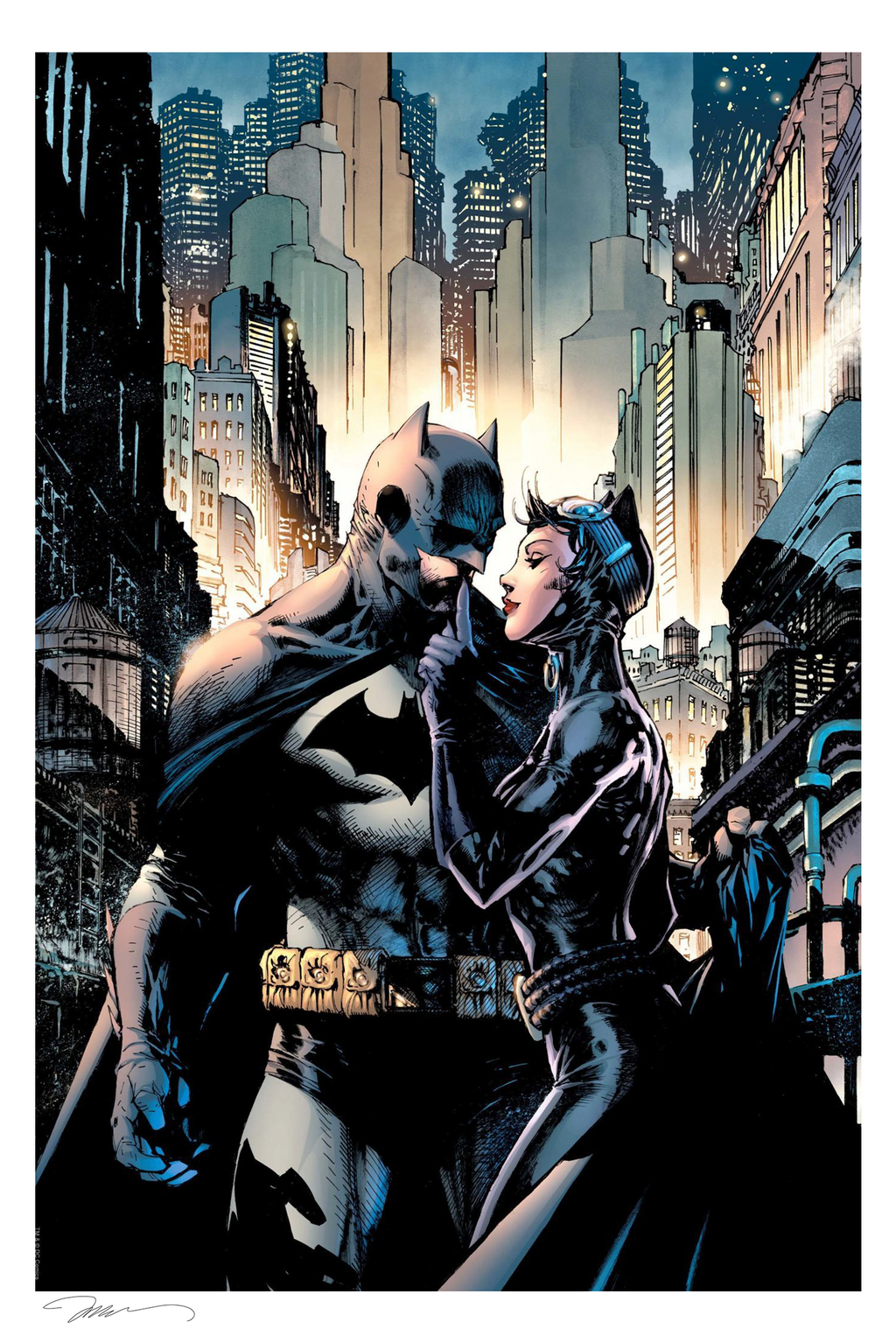 HUSH DC Batman Catwoman Art Print