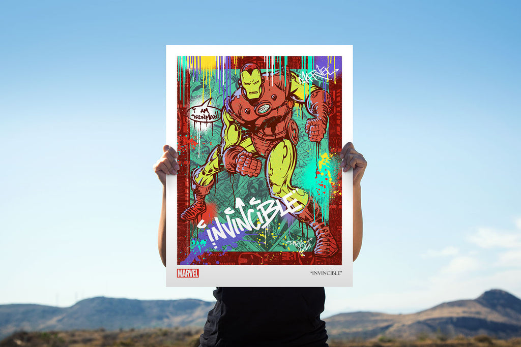 Invincible Marvel Iron Man Art Print