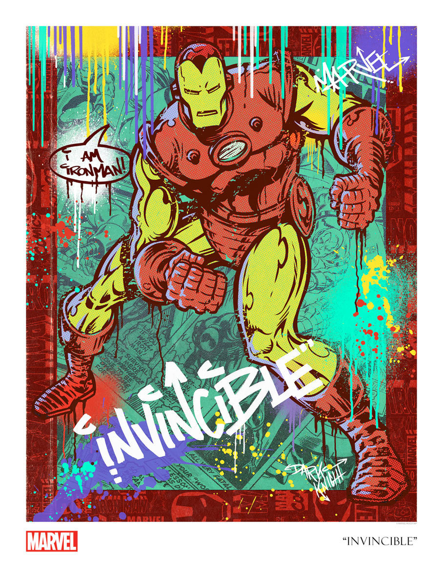 Invincible Marvel Iron Man Art Print