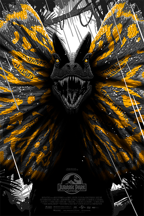 Jurassic Park – “No Wonder You’re Extinct” Dilophosaurus Art Print