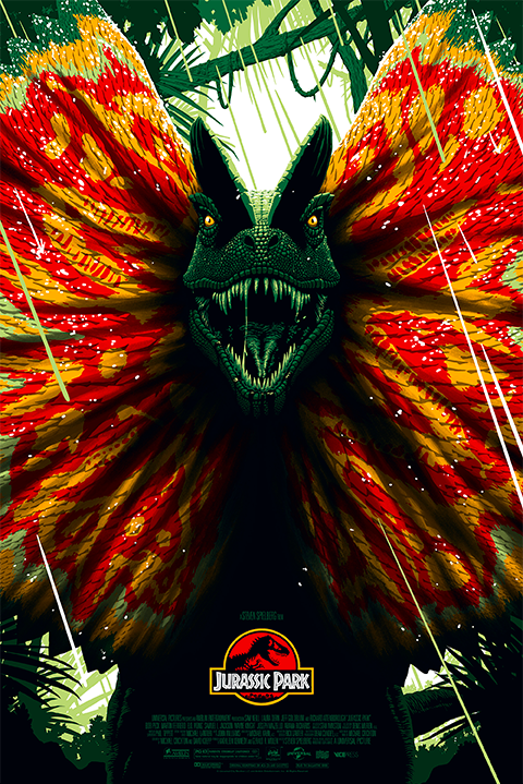 Jurassic Park – “No Wonder You’re Extinct” Dilophosaurus Art Print