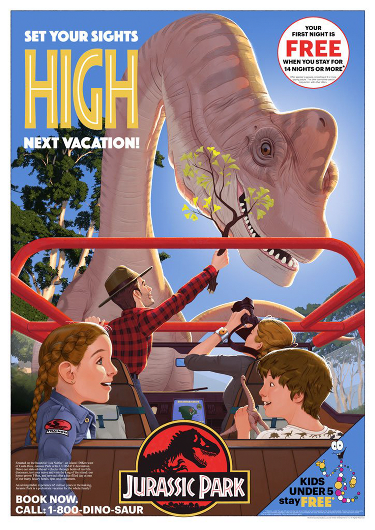Jurassic Park: Set Your Sights High Art Print