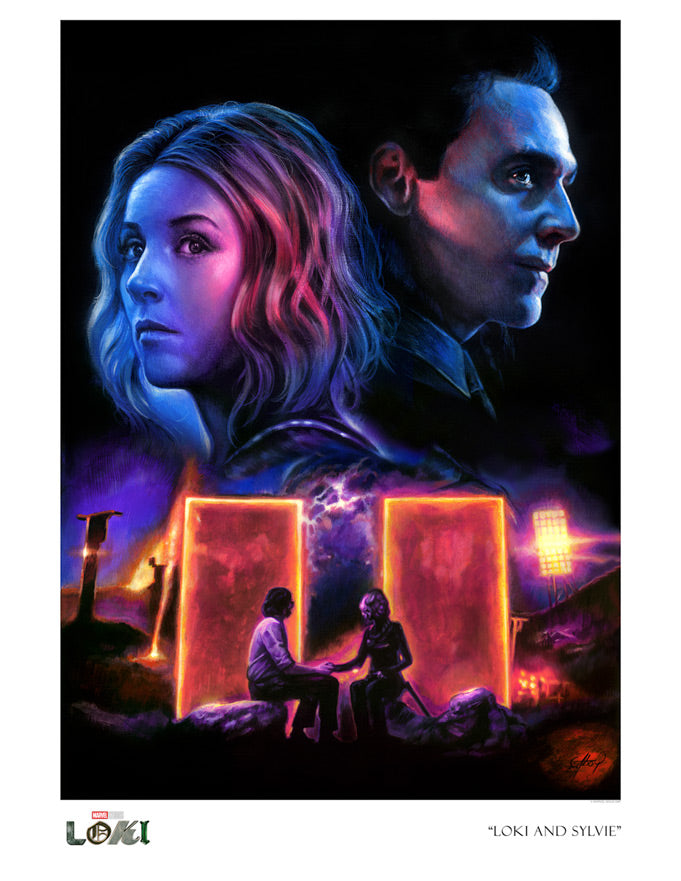 Loki and Sylvie Marvel Loki Sylvie Art Print