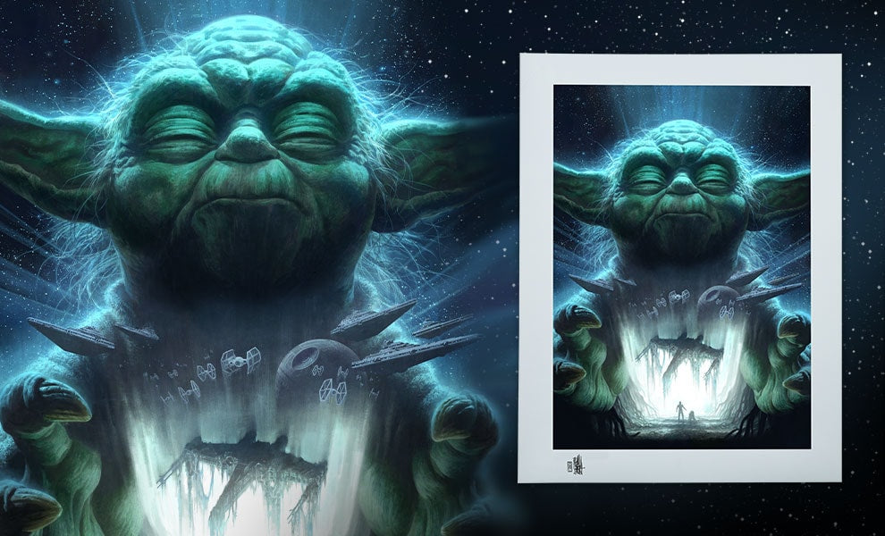 Luminous Beings Are We Star Wars Yoda Art Print