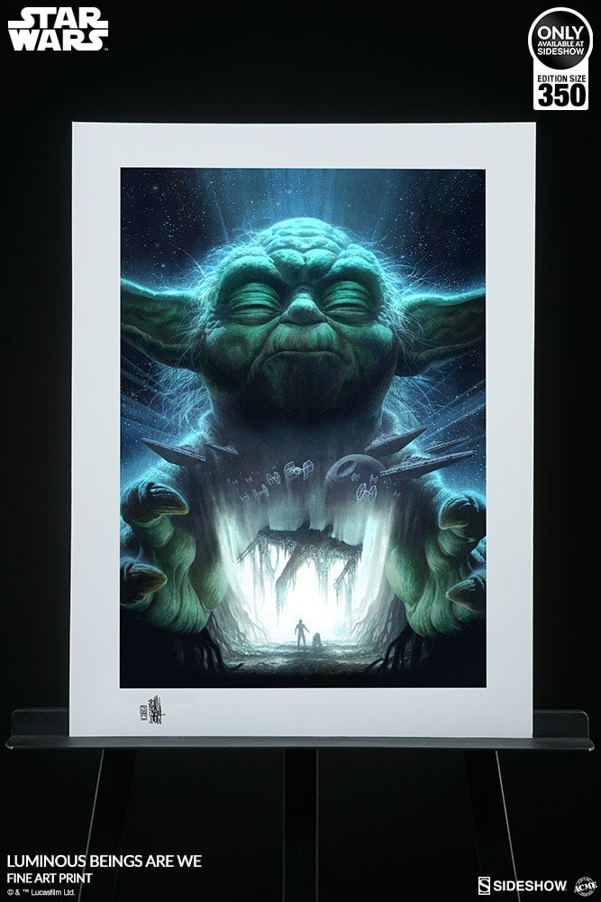 Luminous Beings Are We Star Wars Yoda Art Print