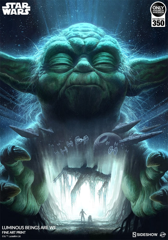 Luminous Beings Are We Star Wars Yoda Art Print