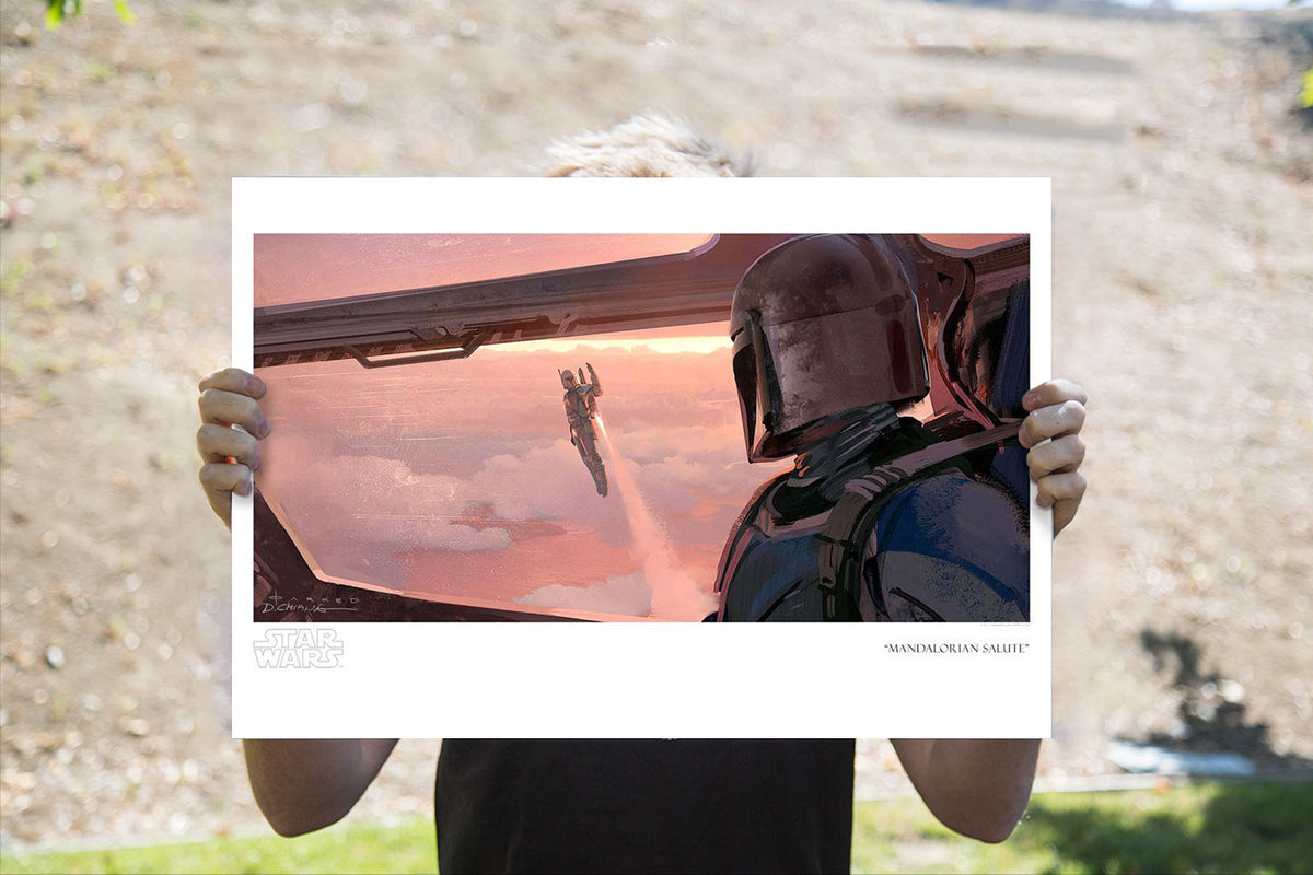 Mandalorian Salute Star Wars The Mandalorian Art Print