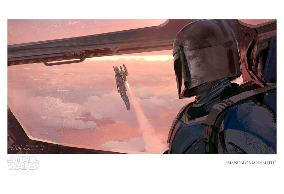 Mandalorian Salute Star Wars The Mandalorian Art Print