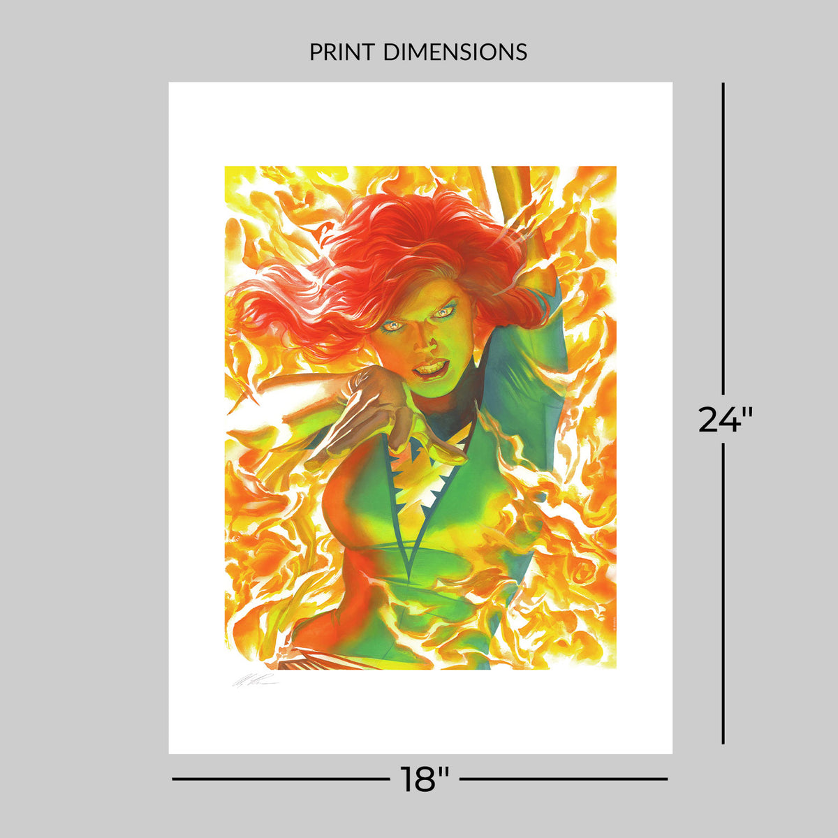 Marvelocity: Phoenix Dark Phoenix Phoenix Art Print