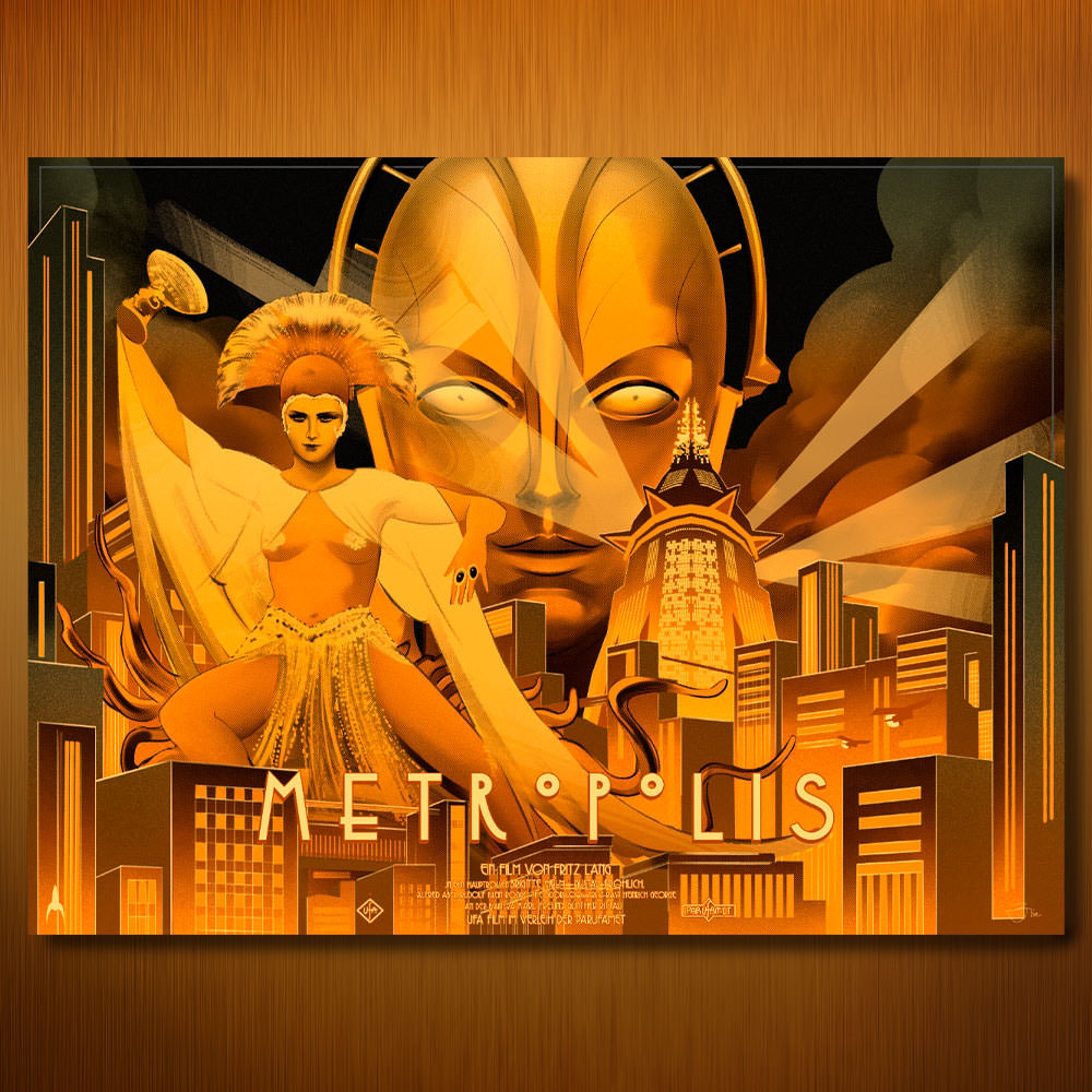 Metropolis Screenprint Movie Poster