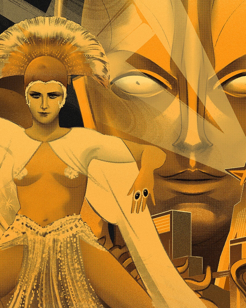 Metropolis Screenprint Movie Poster