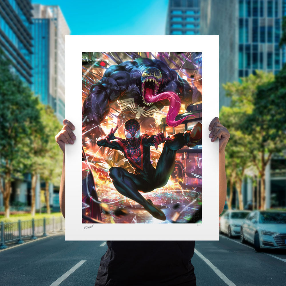 Miles Morales: Spider-Man Marvel Spider-Man Venom Miles Morales Art Print
