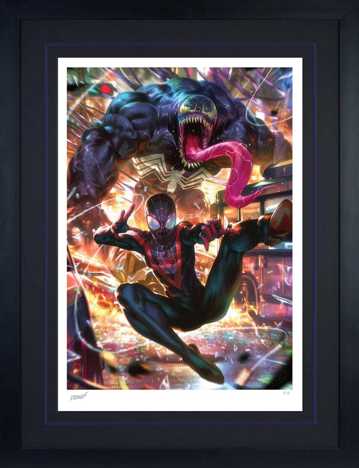 Miles Morales: Spider-Man Marvel Spider-Man Venom Miles Morales Art Print