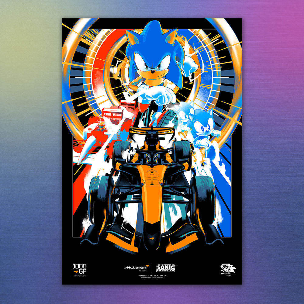 McLaren Racing X Sonic the Hedgehog 1000GP Art Print