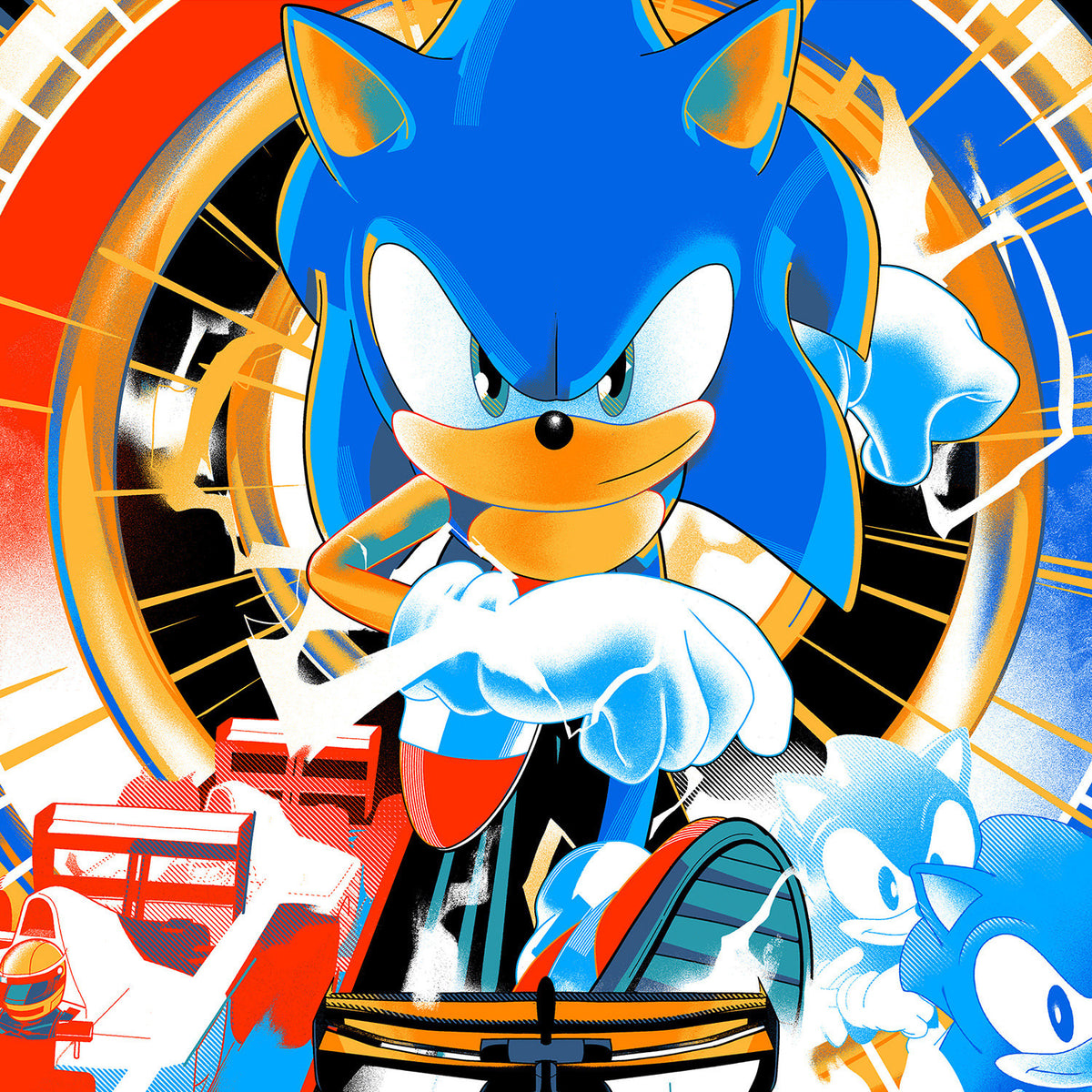 McLaren Racing X Sonic the Hedgehog 1000GP Art Print