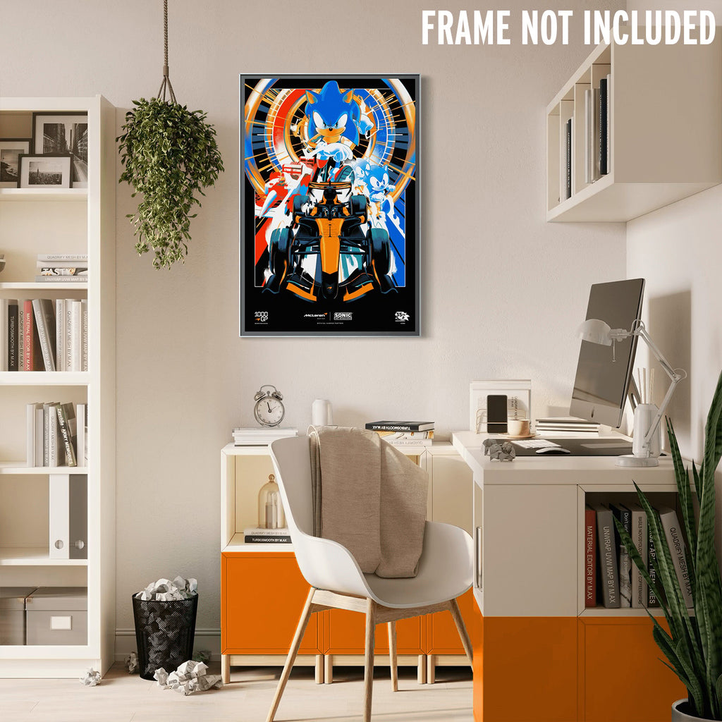 McLaren Racing X Sonic the Hedgehog 1000GP Art Print