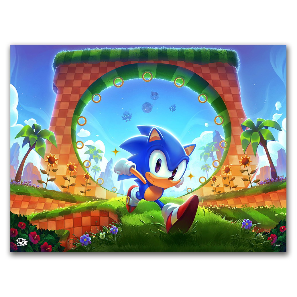 Sonic the Hedgehog: First Loop-de-Loop Art Print
