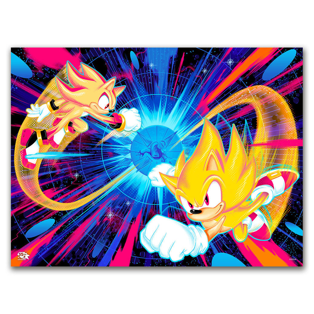 Sonic the Hedgehog: Live and Learn Sonic Shadow Art Print